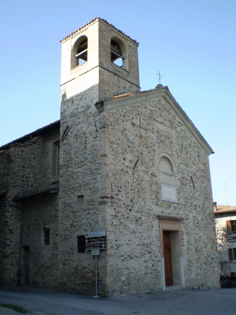 Chiesa del borgo di Torrechiara by Massimo Roselli