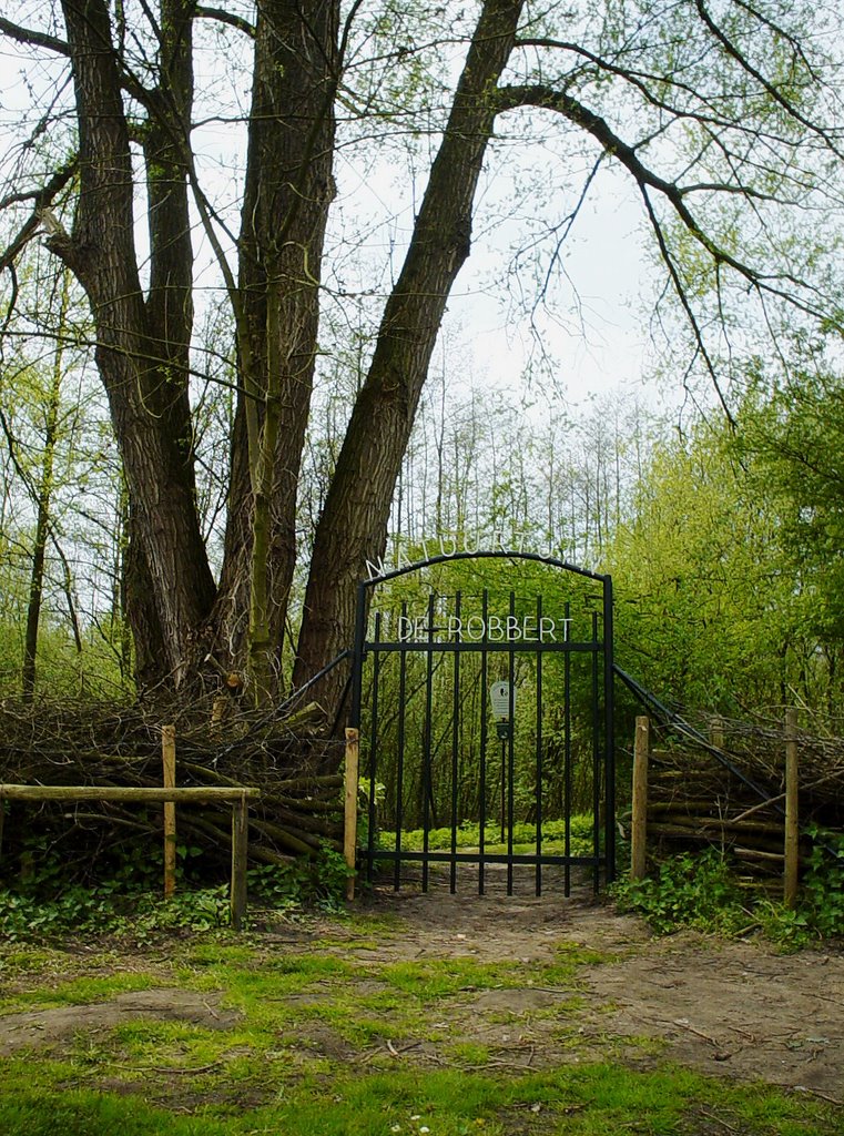 Toegangspoort Natuurtuin "De Robbert", De Kemenadelaan, Helmond by uaf