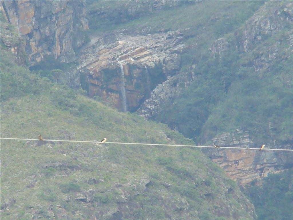 Topo da Cachoeira do Rabo de Cavalo vista de longe by Carmoro