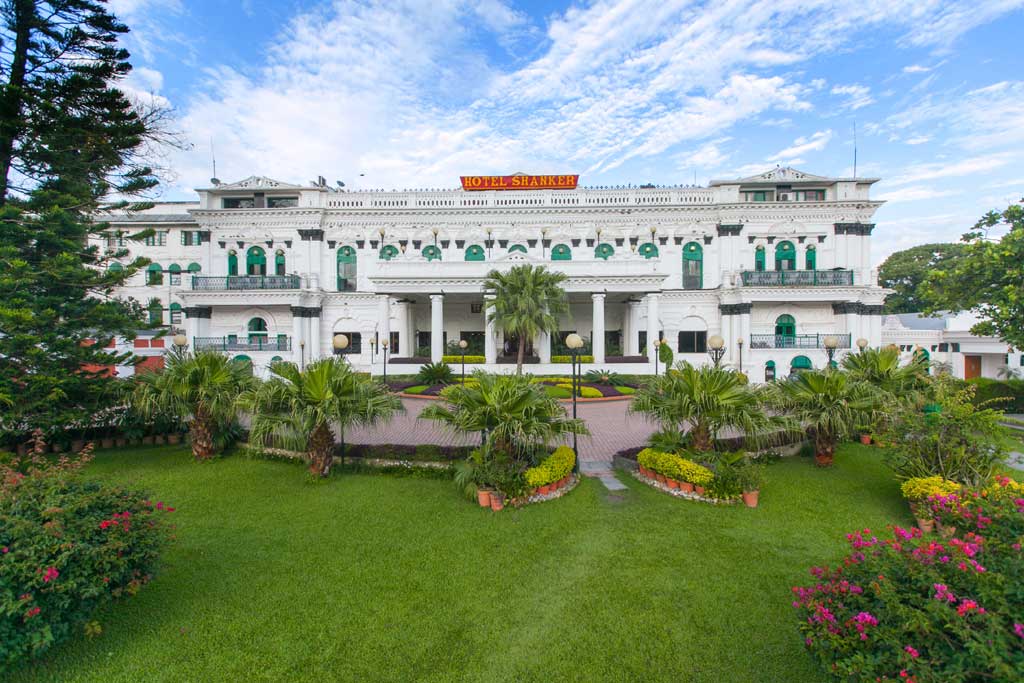 Afternoon - details of neo classical architecture of shanker hotel kathmandu by pratikshr