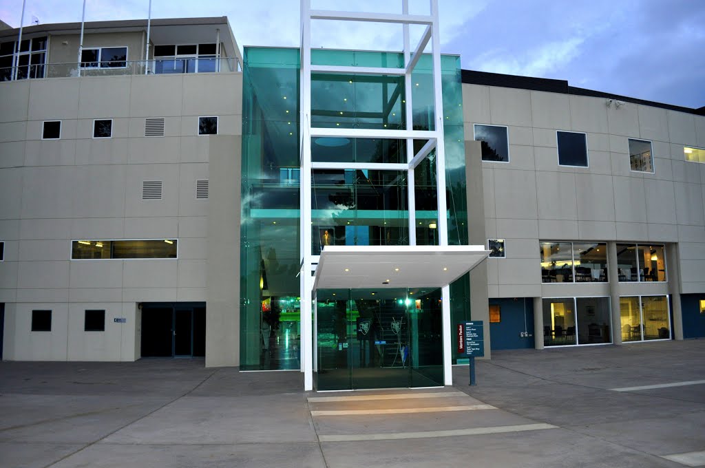 The Main Entrance of Bellerive Oval, Hobart, Tasmania. by Jaideep Chaudhary