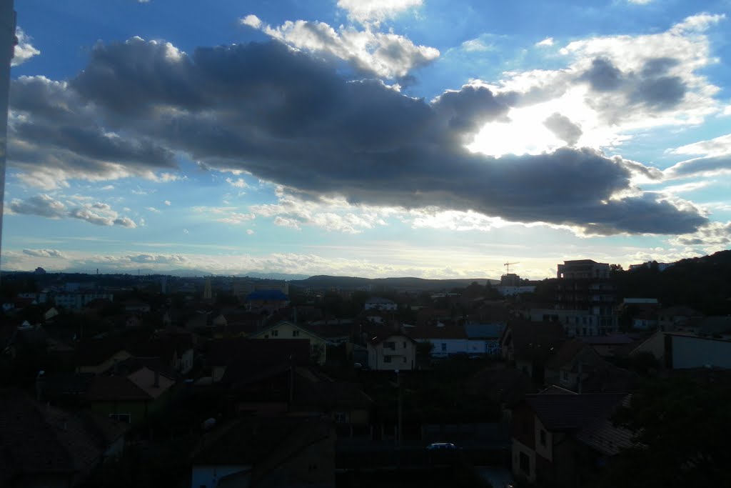 Preparing for the sunset sky ,,Iris (Cluj-Napoca),, by Catalin Neag