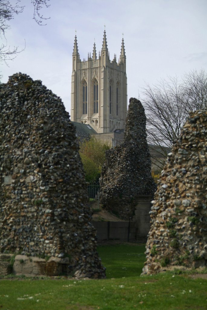 Abbey, Bury St Edmunds, Suffolk, England by Derek Haden