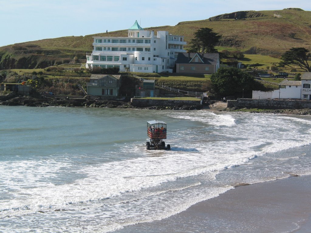 Burgh Island Tractor by wrightplace