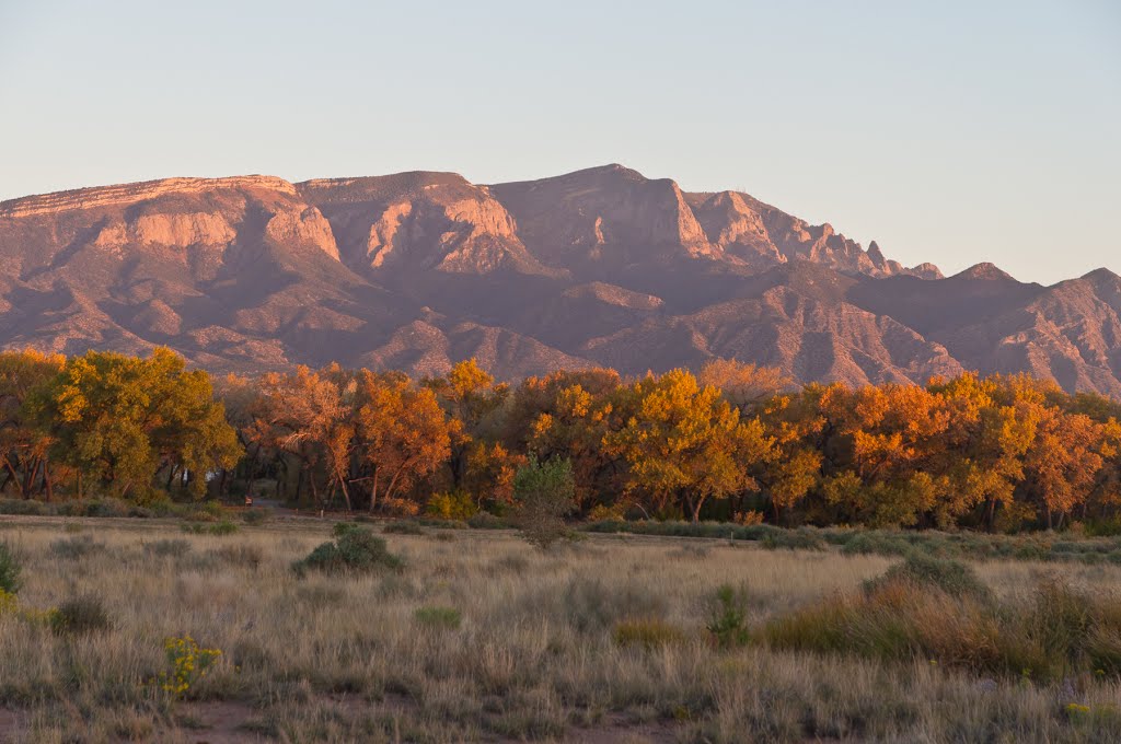 Sandia Crest at twilight, Bernalillo, NM by kmhpix