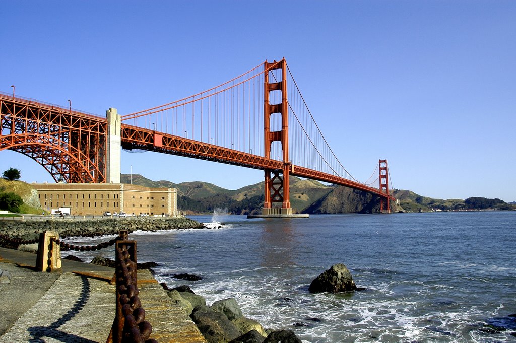 A Golden Gate Morning by Bruce L Crandall