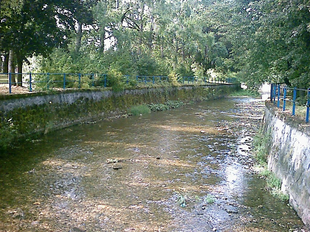 Rieka Rimava v meste Hnušťa / Rimava River in Hnúšťa by Denis Ondriškovič