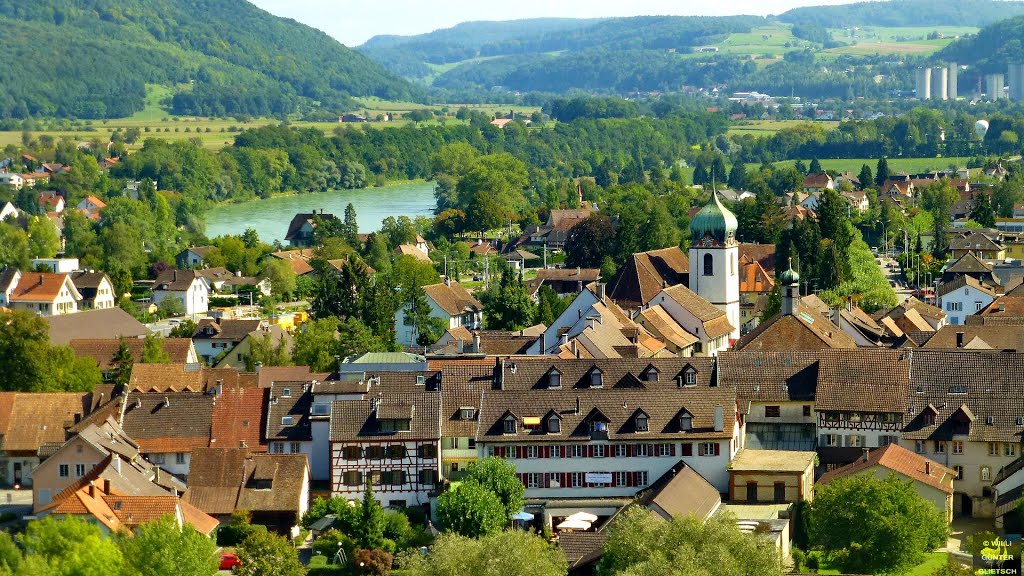 Blick v. Bad Zurzach Richtung Rekingen by Willi Günter Glietsch