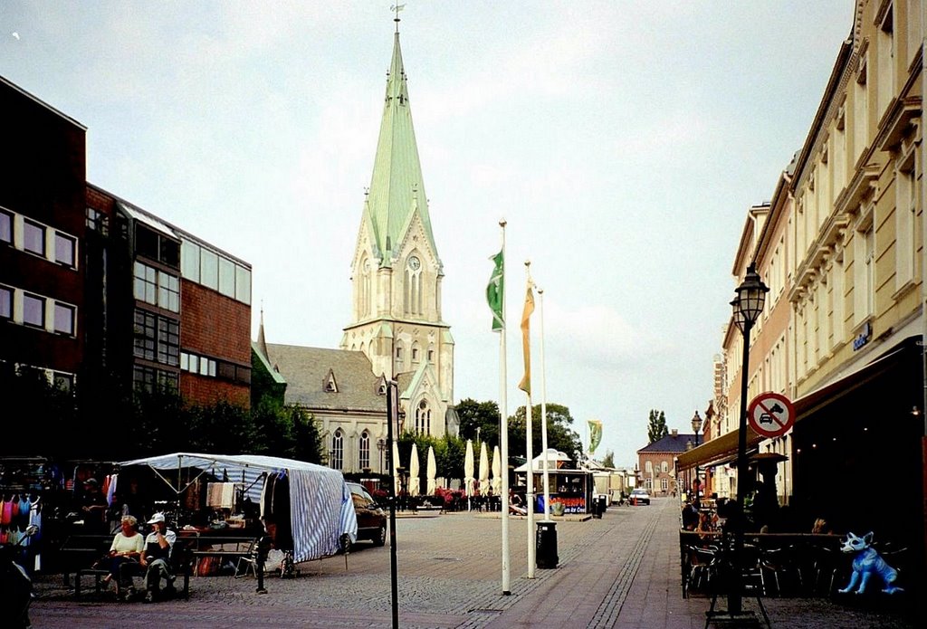 Kristiansand - Markt mit Domkirche by DL1LAM