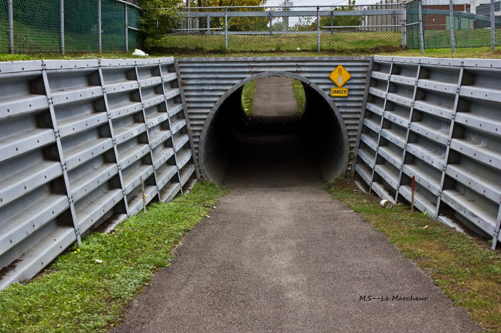 Tunnel sentier a Laprairie by Le marcheur