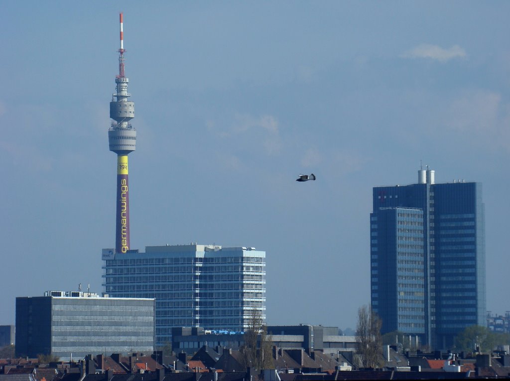 Dortmund - Florian mit Telekom Tower (1981) by I.Kuebler