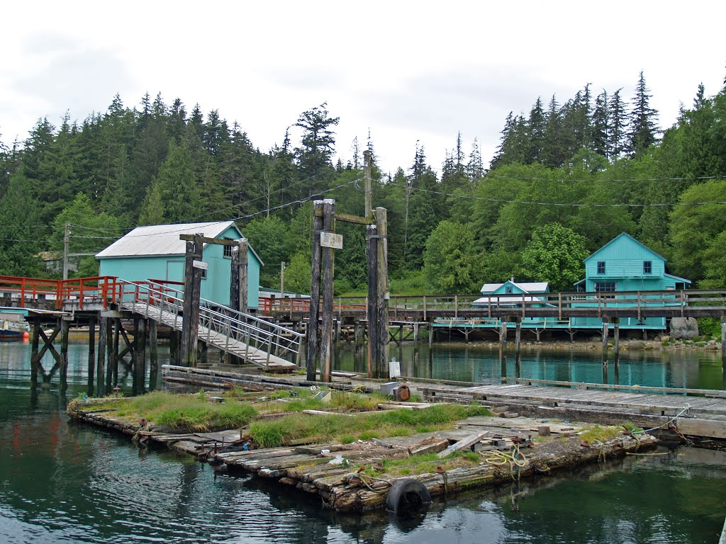 Old wharf, Mistral Island, BC by pinkytwo