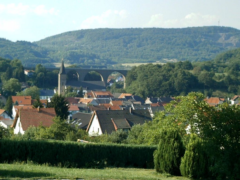 Blick auf Oberkirchen by Englert Oswin