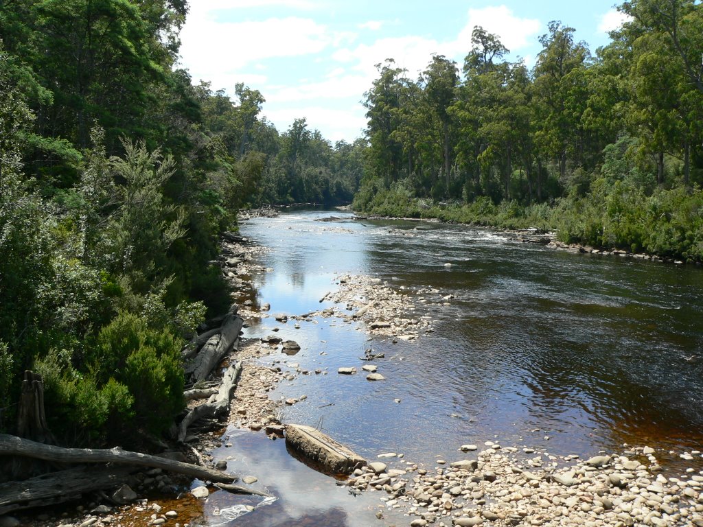 Huon River - upper reaches by John Kinnane