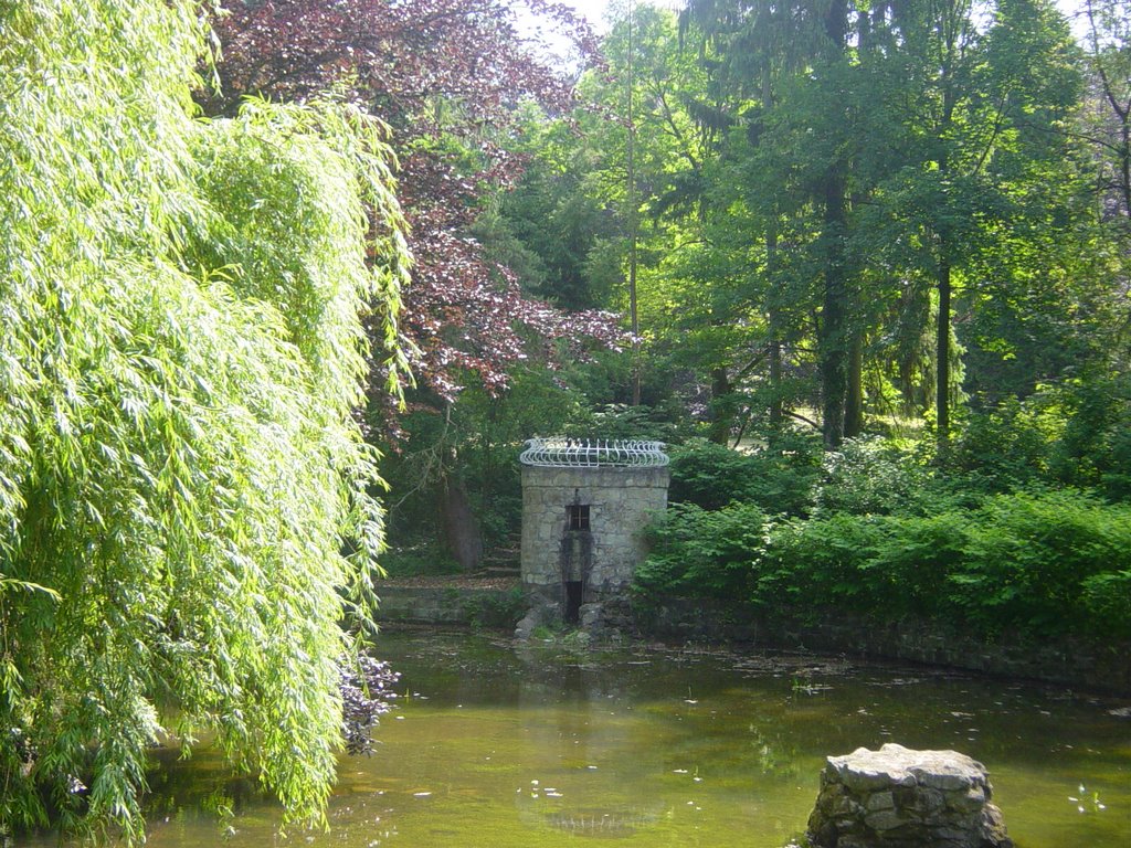 Park behind the castle in Topolcianky by sojourner