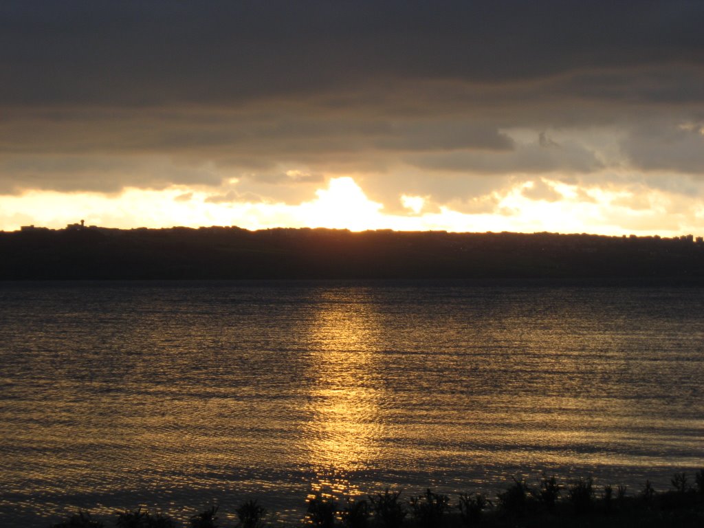 The sundown on the Lake by Aysuhan Ufi