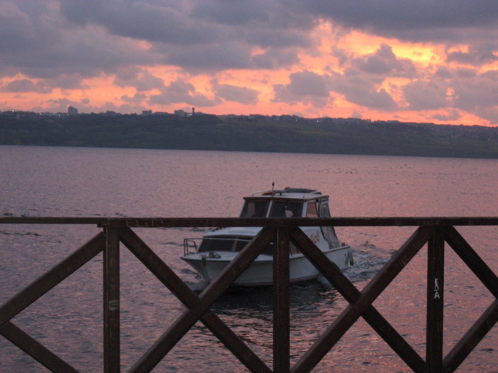 The Boat at Sundown by Aysuhan Ufi