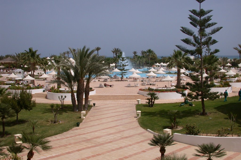 Pool Area Hotel Djerba Plaza, Tunisia 1 by Jean Herbrink