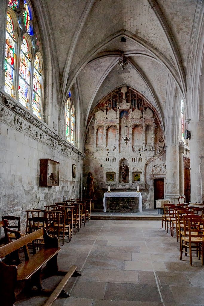 Retable de l ' Église Saint Aubin de CRIEL SUR MER - 76910 by Pierre THIBAULT