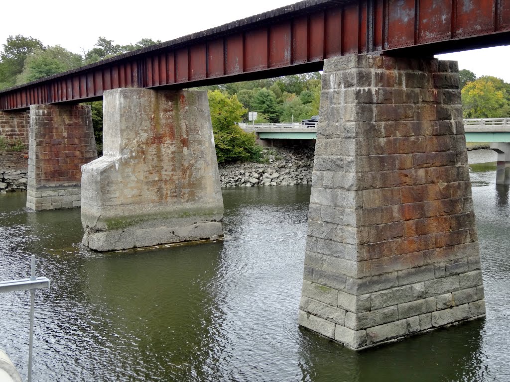 St. Lawrence and Atlantic Railroad Presumpscot River Bridge, Falmouth, Maine by Taoab