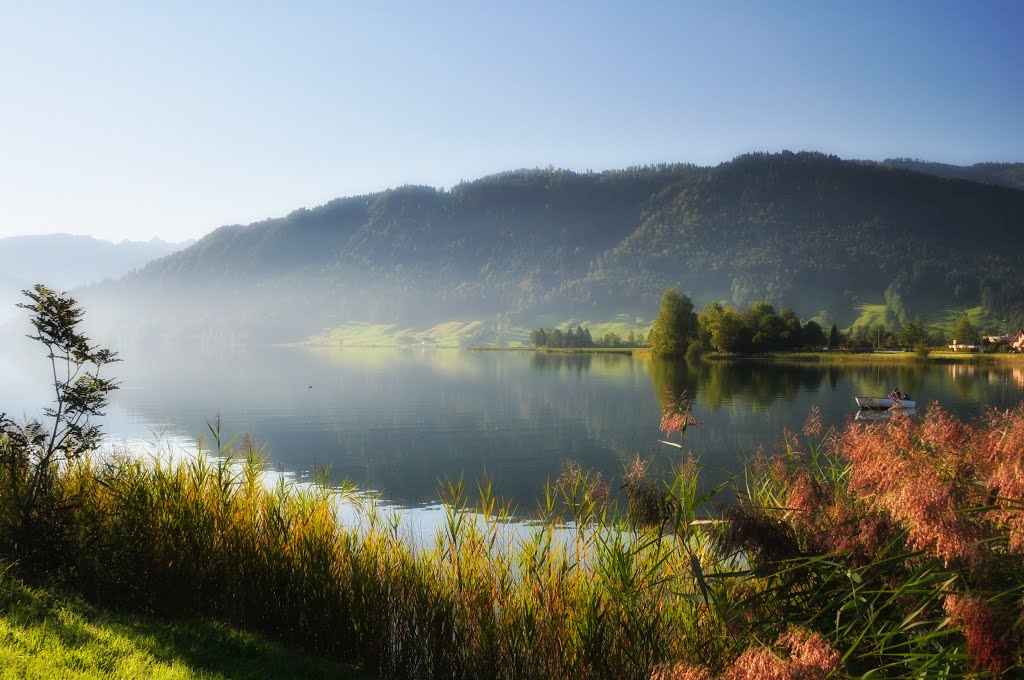 Aegerisee in morning light by Svjetlana Peric