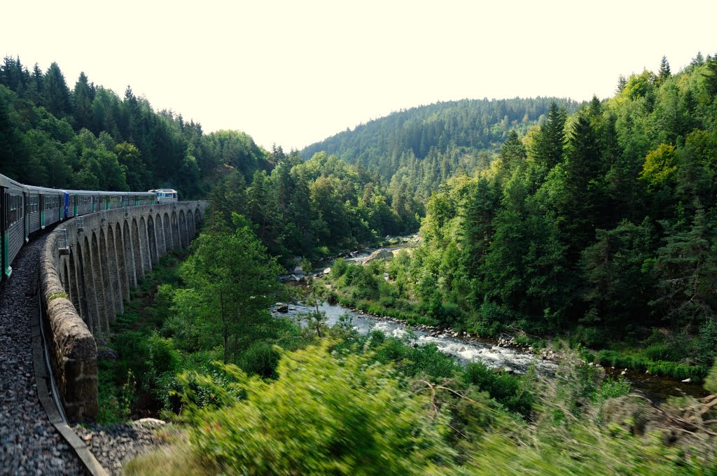 Sur la ligne des Cévennes. De Langeac à Langogne. by Tireman.