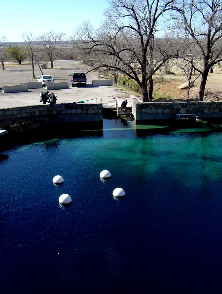 Scuba diving oasis--Blue Hole at Santa Rosa, NM by ArdenZ