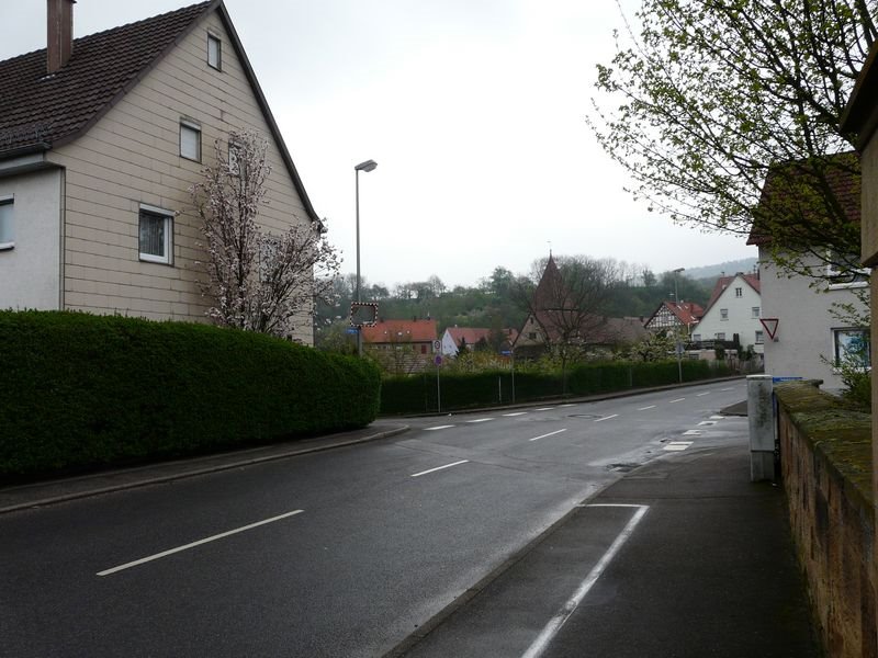 Eibensbach, Güglingerstr. Ecke Tälesstraße/Schulstraße by Walter Stuber