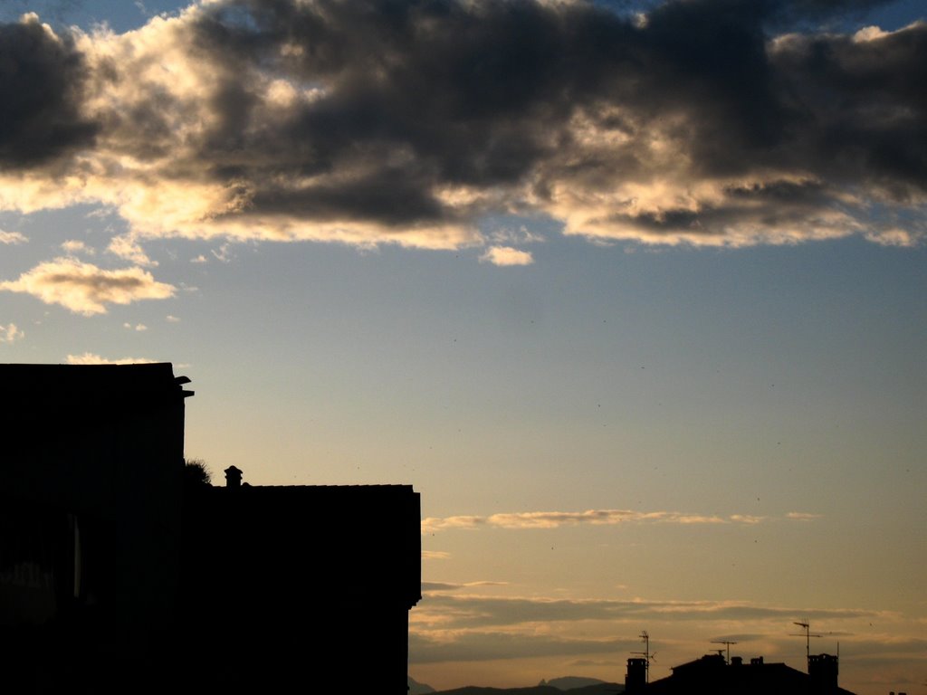 Perpignan Sunset Rue Frabcoise Rabelais by nordlicht