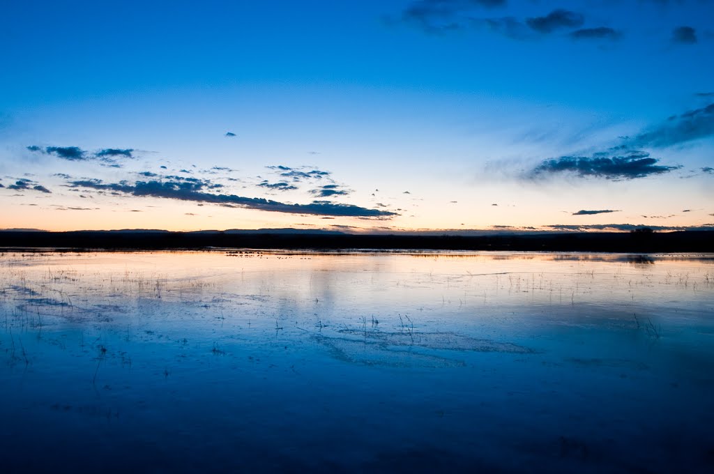 Scene from the Flight Deck a half hour before sunrise by kmhpix