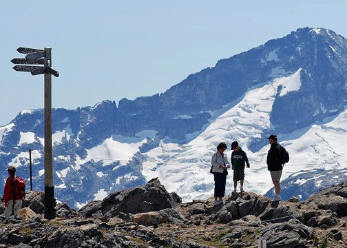 Whistler peak summer hikers 2 by richphotography.ca