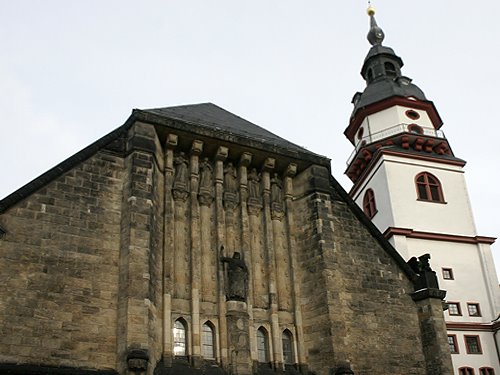 Jacobikirche und Altes Rathaus, Chemnitz by Scorewith German