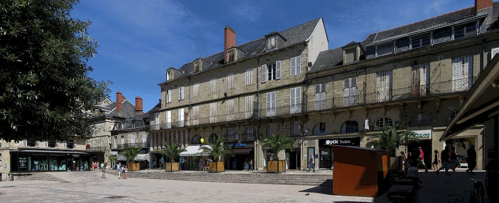 Shopping Street in Brive-la-Gaillarde, France by agracier - NO VIEWS