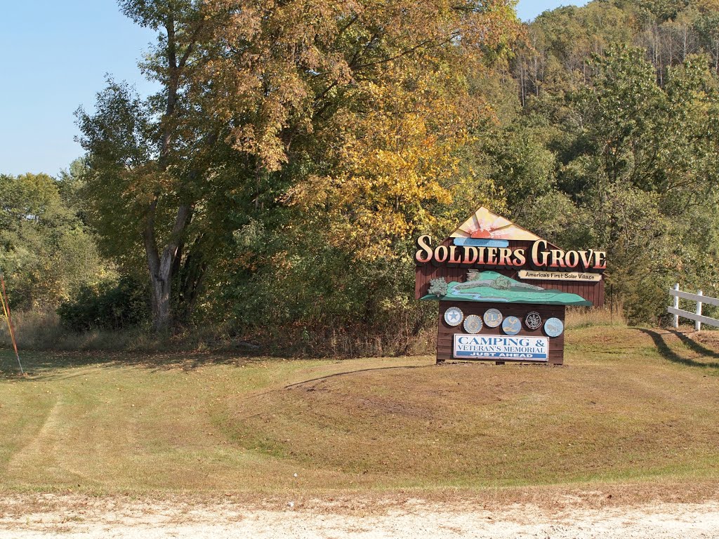 Soldiers Grove Wisconsin welcome sign by D200DX