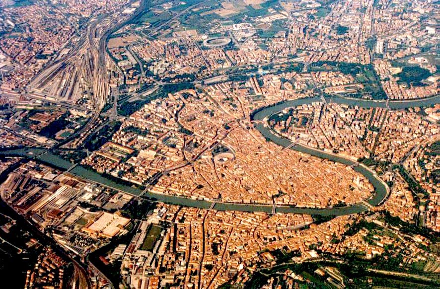 Verona by air by Gino Pezzini