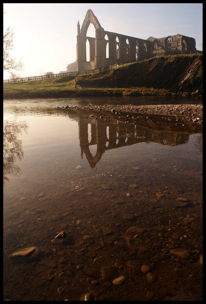 Bolton Abbey and the River Wharfe. by terryR