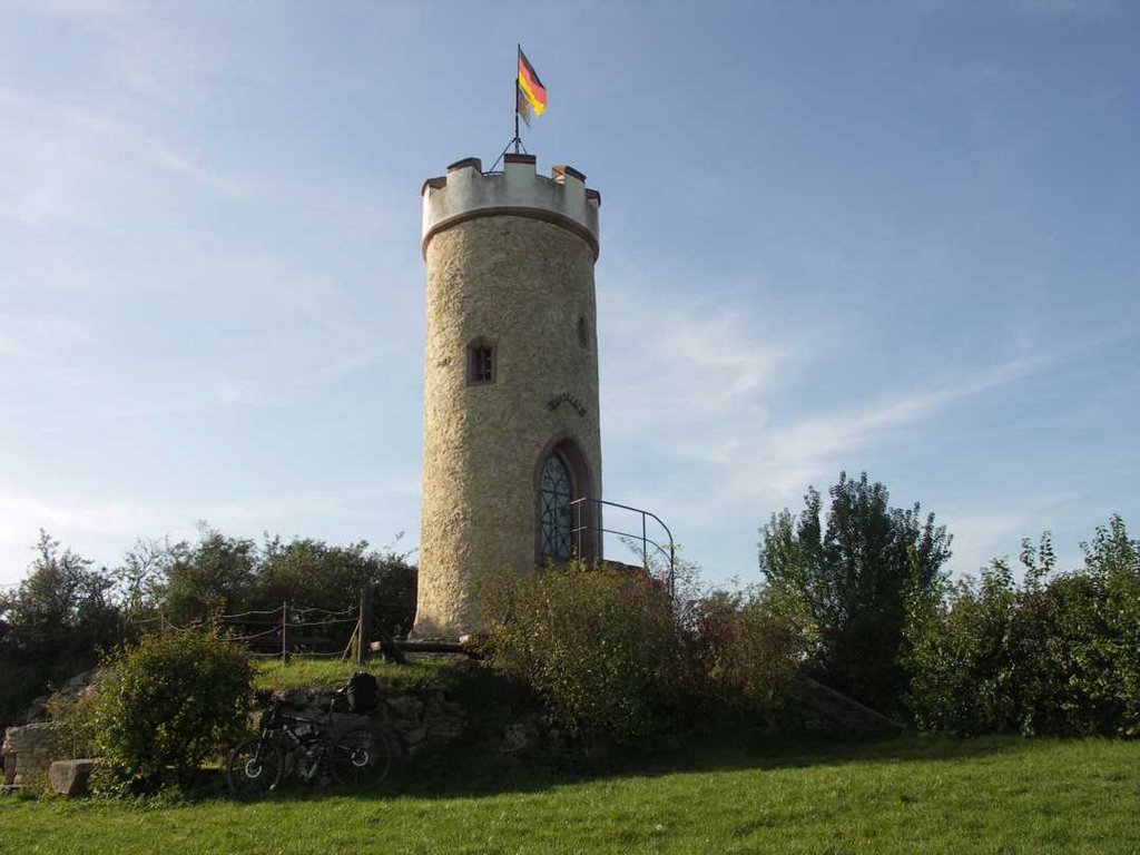 Wartturm auf dem Wingertsberg, oberhalb von Albisheim by Heinz-Dieter