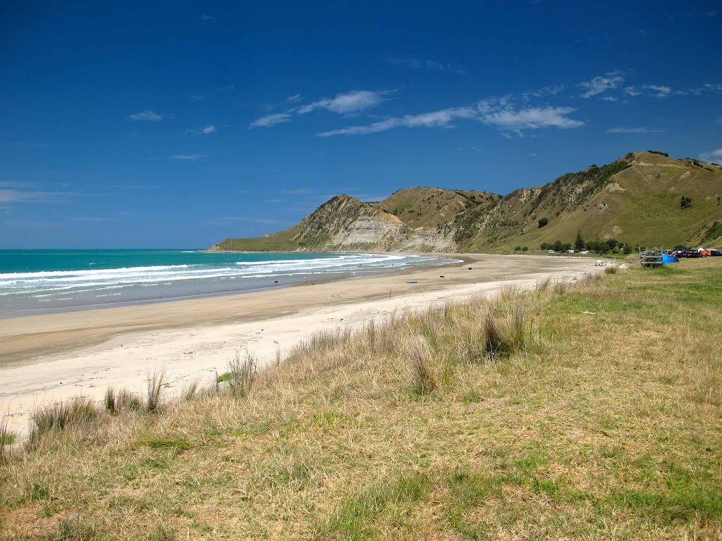 GDC freeedom camping are at Kaiaua Beach. by NZ Frenzy Guidebook (North) www.NzFrenzy.com