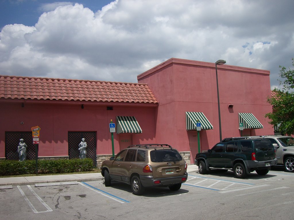 Buca di Beppo Restaurant Parking lot in Miami Lakes. by Roberto Lam