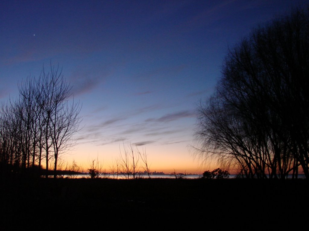 Atardecer en la isla, Buenos Aires en el horizonte by OscarGuillermo09