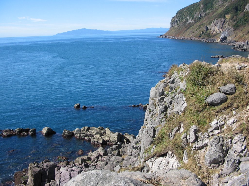 Cape Tachimachi, a splendid view of the coast of Shimokita peninsula by Alberto Kligerman