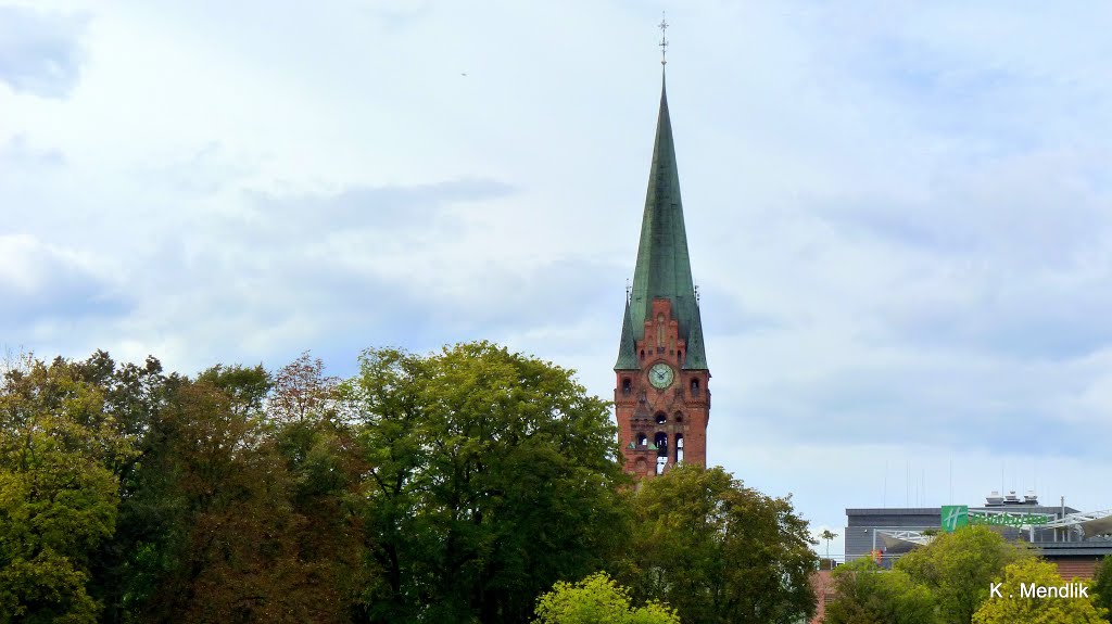 Bydgoszcz rzeka Brda, widok z okolicy stanicy żeglarskiej Kopernik by Kazimierz .Mendlik