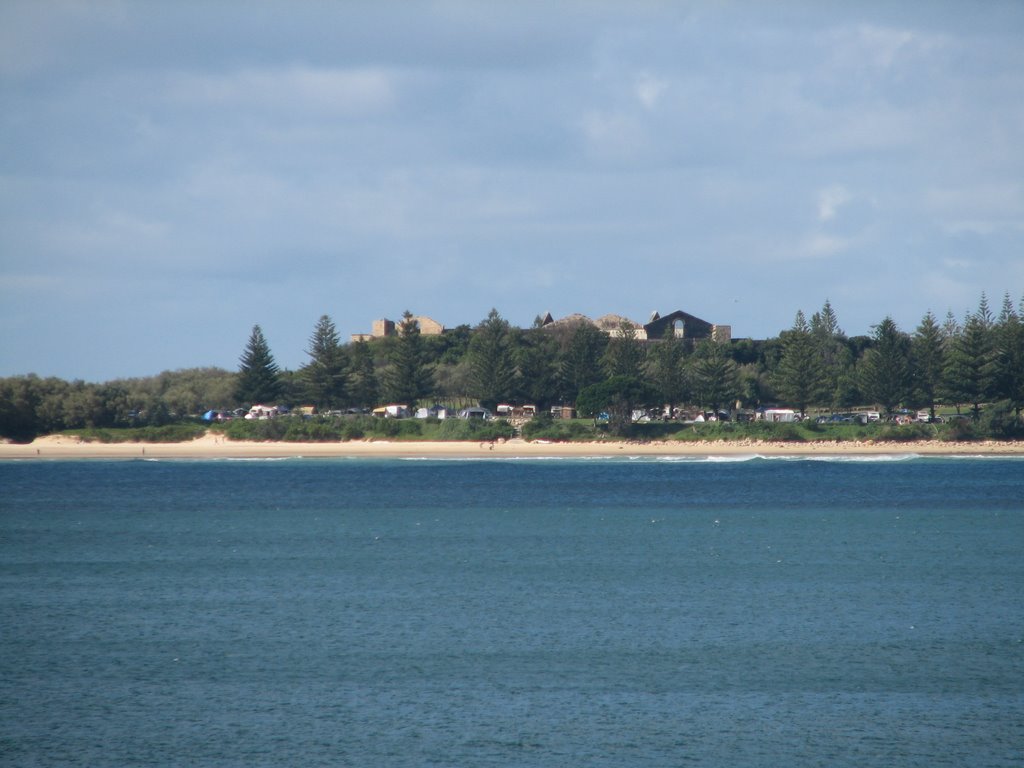 Trial Bay Gaol from South West Rocks by P Learoyd