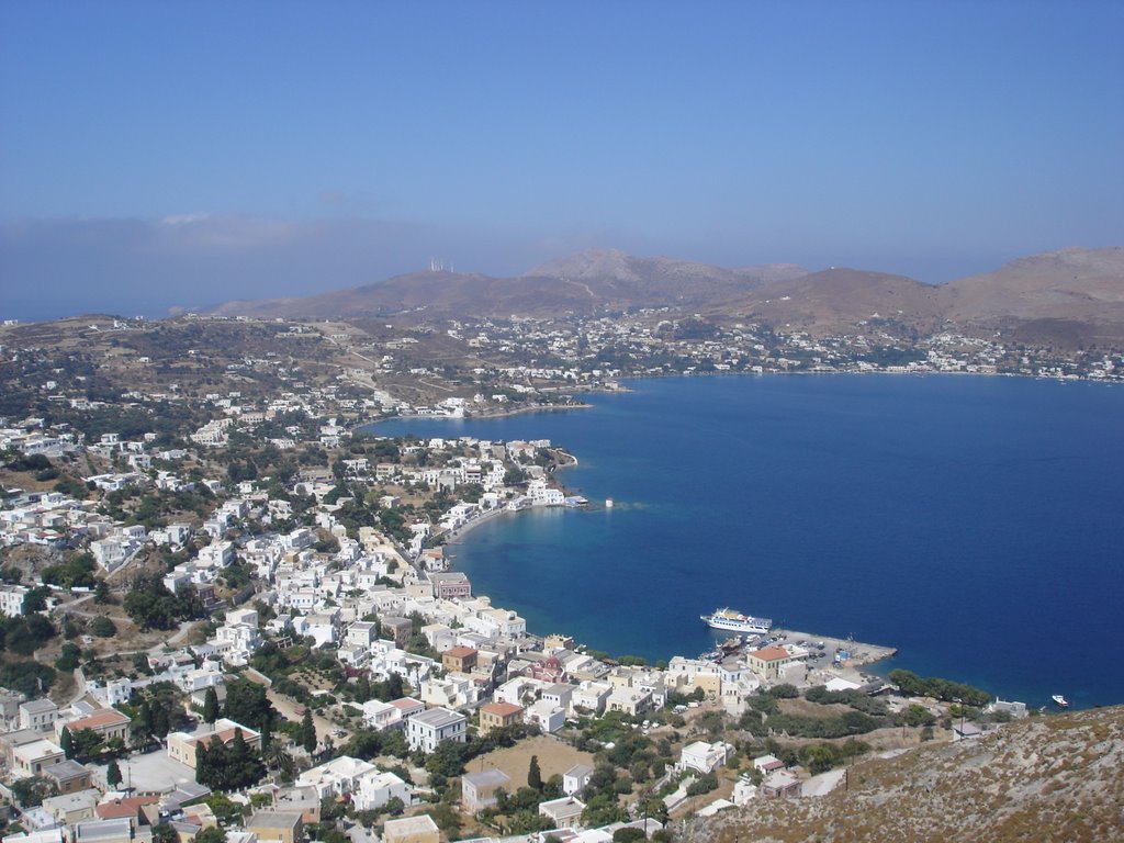 Leros,Agia Marina from Castle by JOHN1890