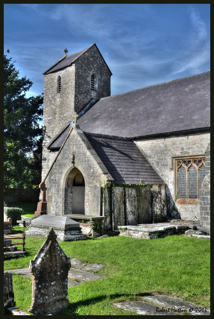 Holy Trinity Llandow 11th Century Church by Robert Hatton