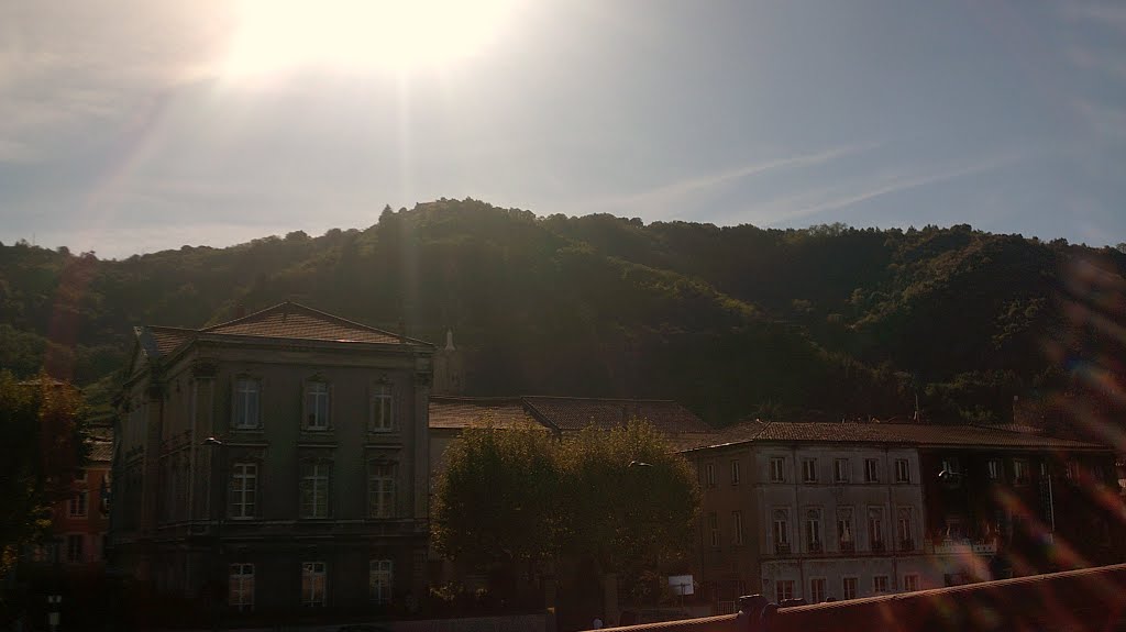 Vue de tain l hermitage depuis le quai charles de gaulle tournon sur rhone by Salomon BARZILAI & Jerome IBY