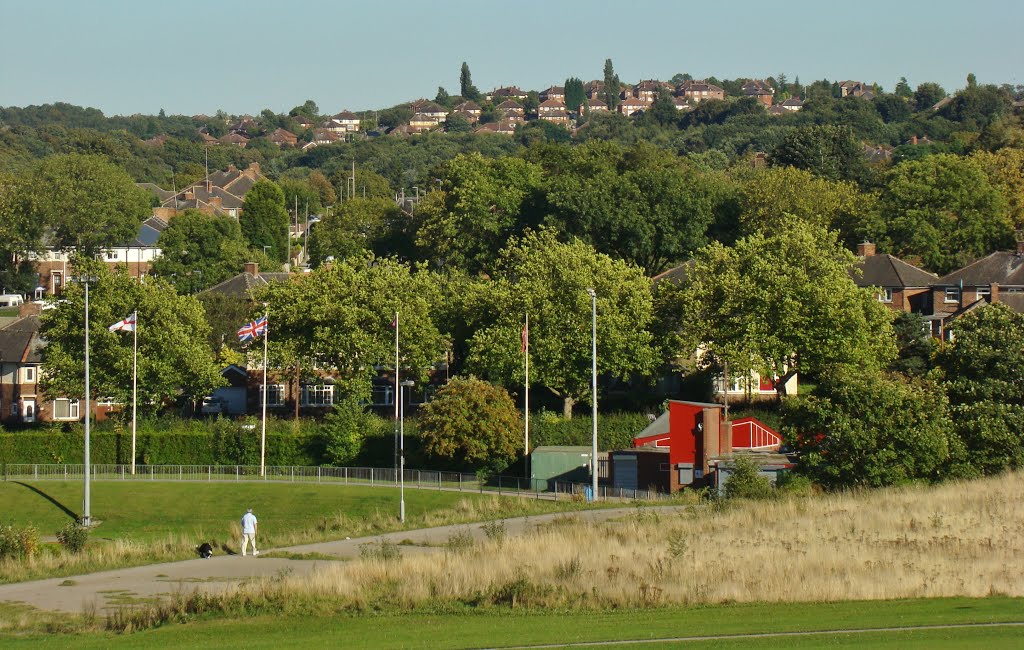 Looking over Herringthorpe Playing Fields towards Herringthorpe from Broom Road, Herringthorpe, Rotherham S65 by 6by7en