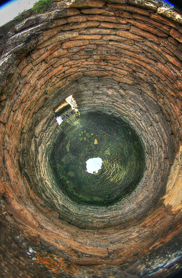 "Funtana Coberta" Holy Well, topdown view - Ballao by Michele Porcu