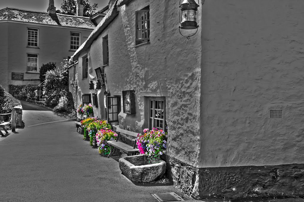 Pandora Inn, Restronguet, Cornwall by James Greig