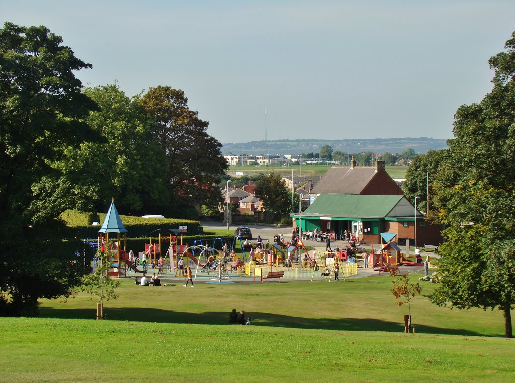 The playground and cafe 2, Locke Park, Barnsley S70 by 6by7en